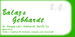 balazs gebhardt business card